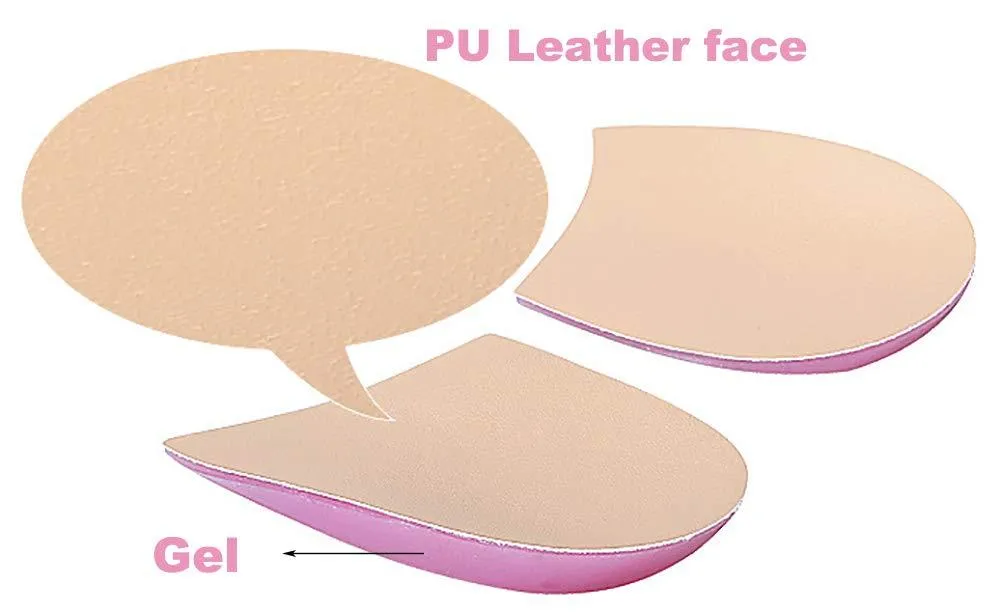 4pcs Gel Orthopedic Shoe Insoles Heel Cushion Insert