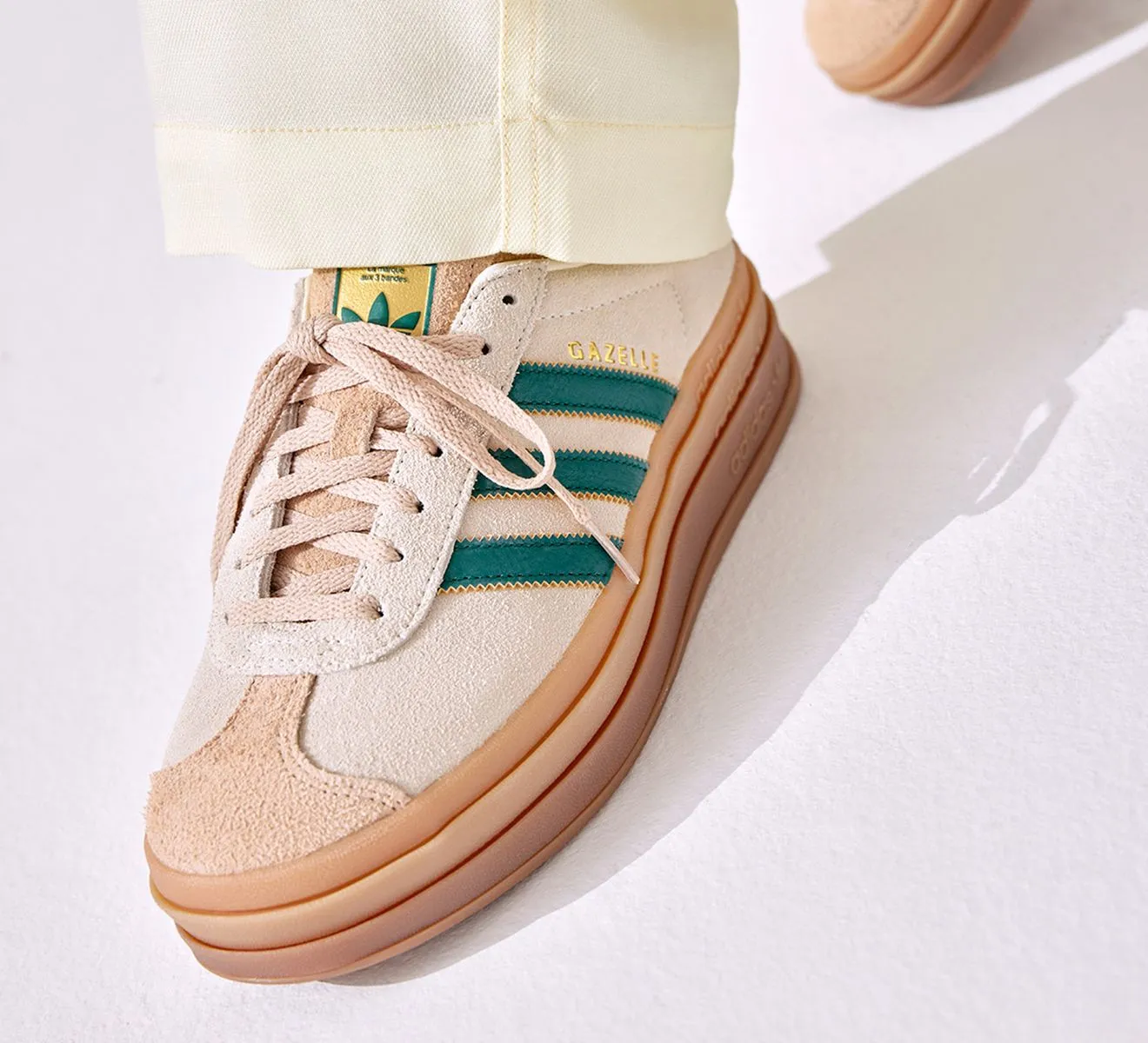 Adidas - Gazelle Bold Cream/Green