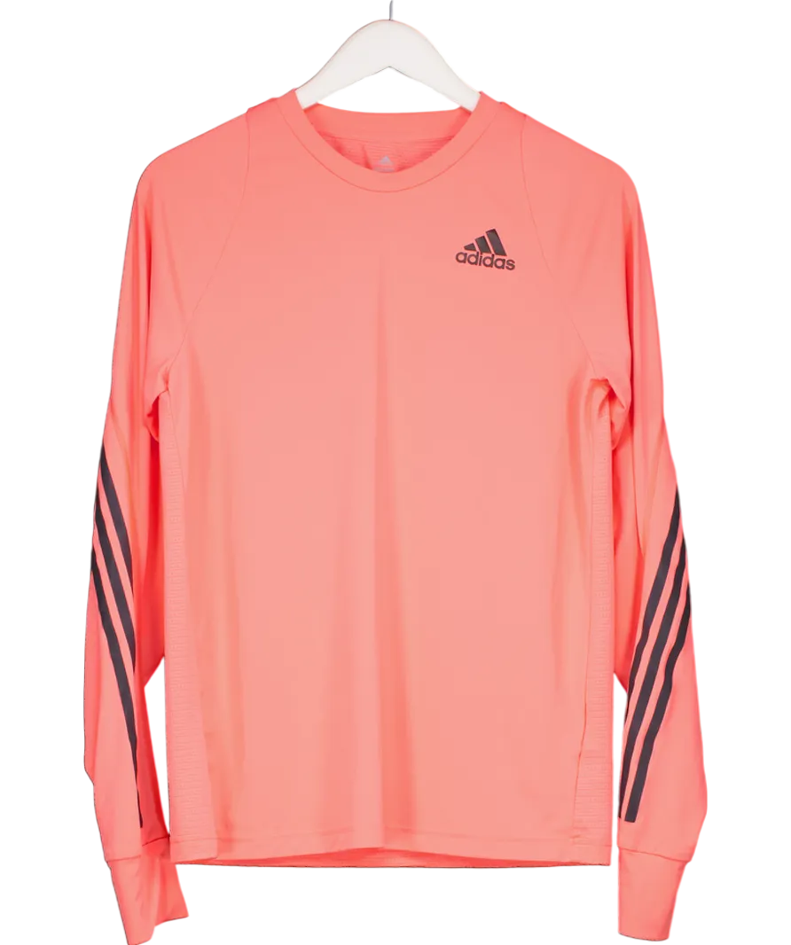 adidas Orange Reflective Running Top UK M