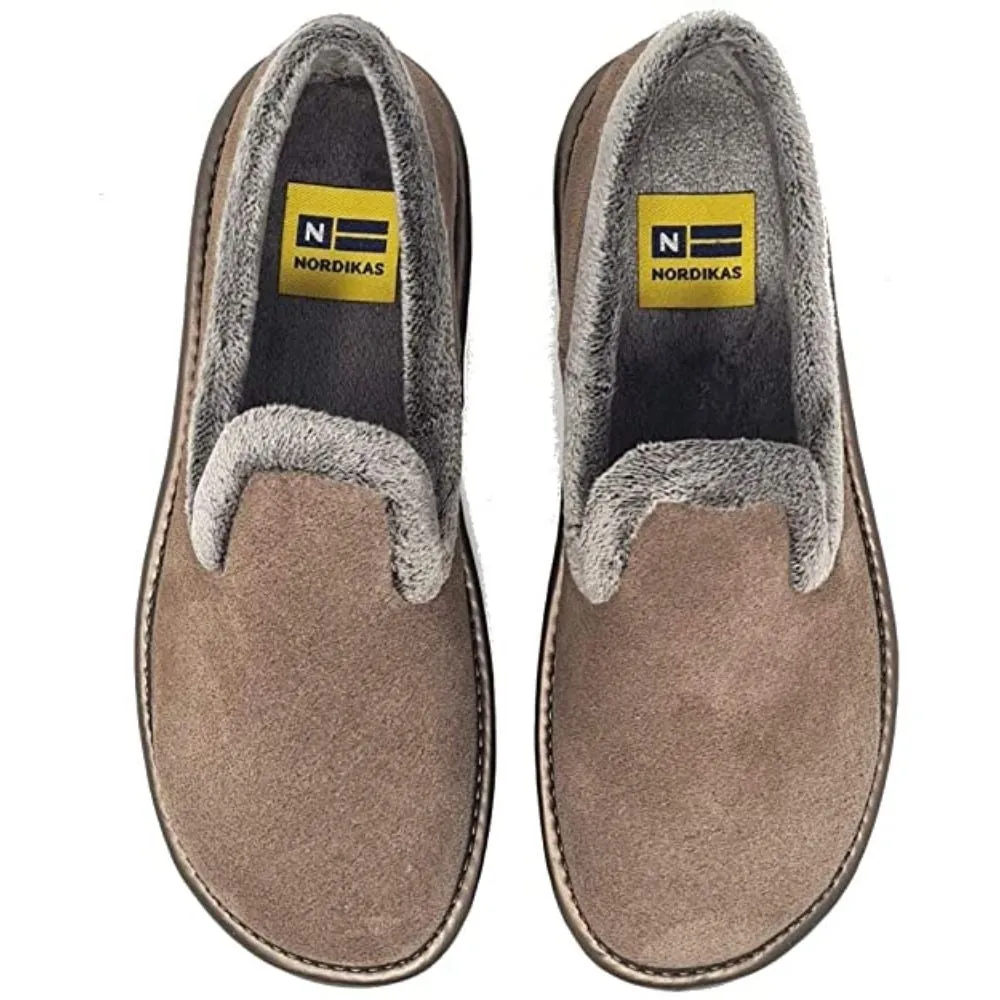 Afelpado Brown 304-80 Nordikas Comfy Slide Slippers