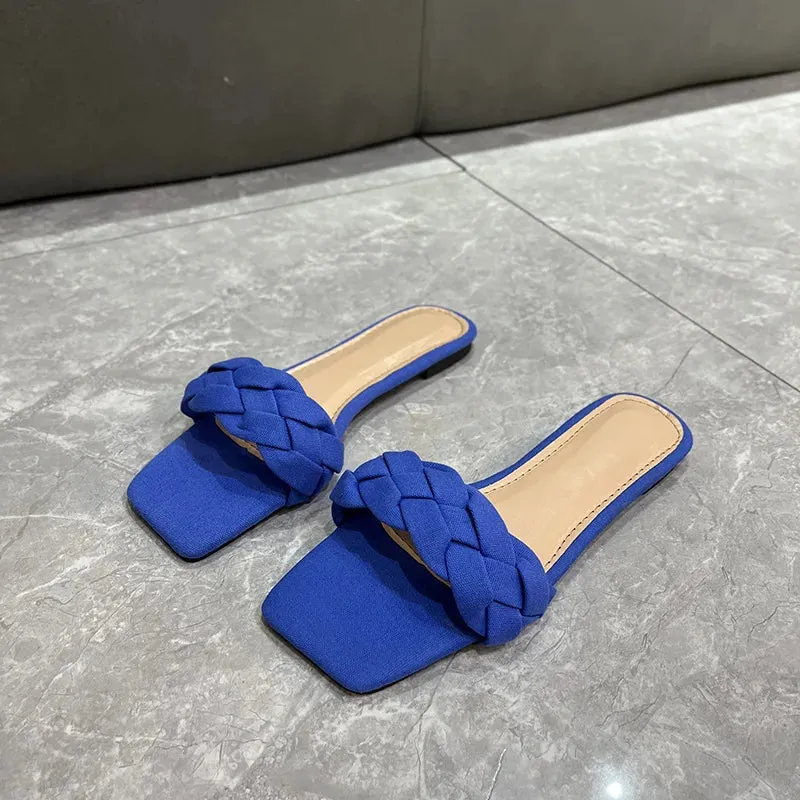 AMOZAE-- Fashionable Flat Slippers for Beach Comfort
