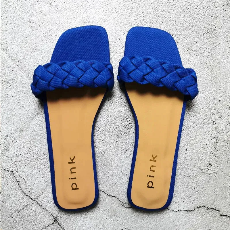 AMOZAE-- Fashionable Flat Slippers for Beach Comfort