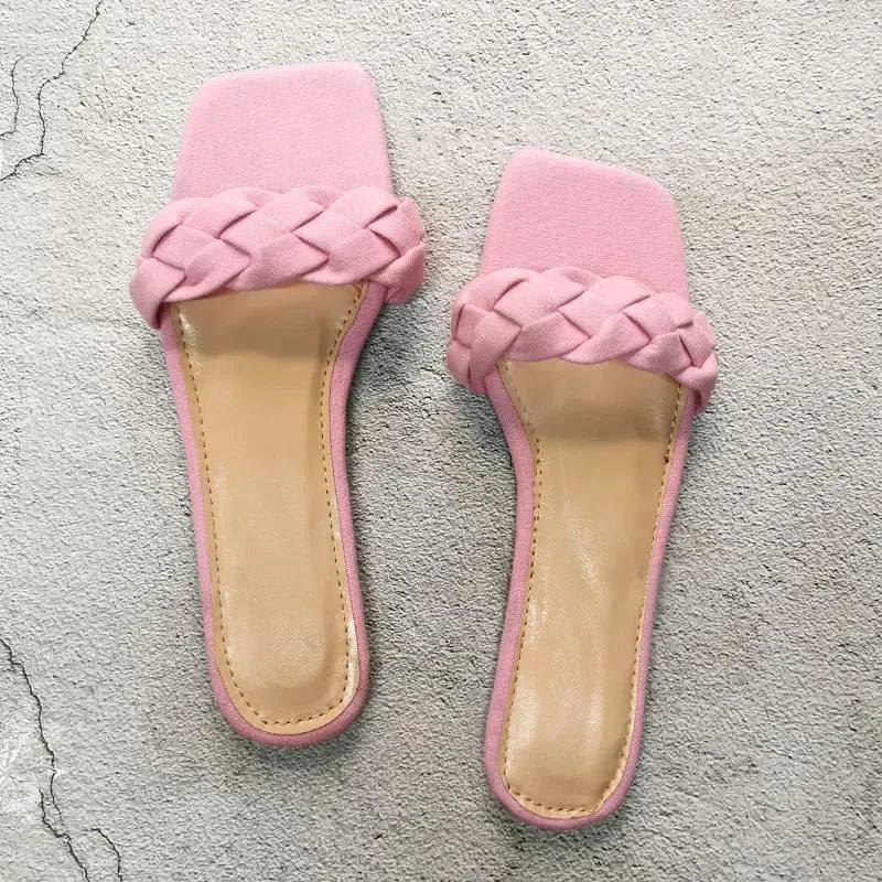 AMOZAE-- Fashionable Flat Slippers for Beach Comfort