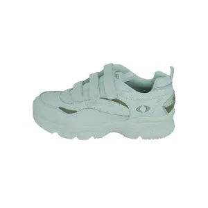 Apex Men's X923 Hook and Loop Strap Leather Walking Shoes White Size 10.5 XW