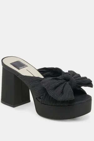 Blair Heels | Onyx Satin