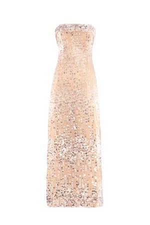 CHAMPAGNE SEQUIN DRESS