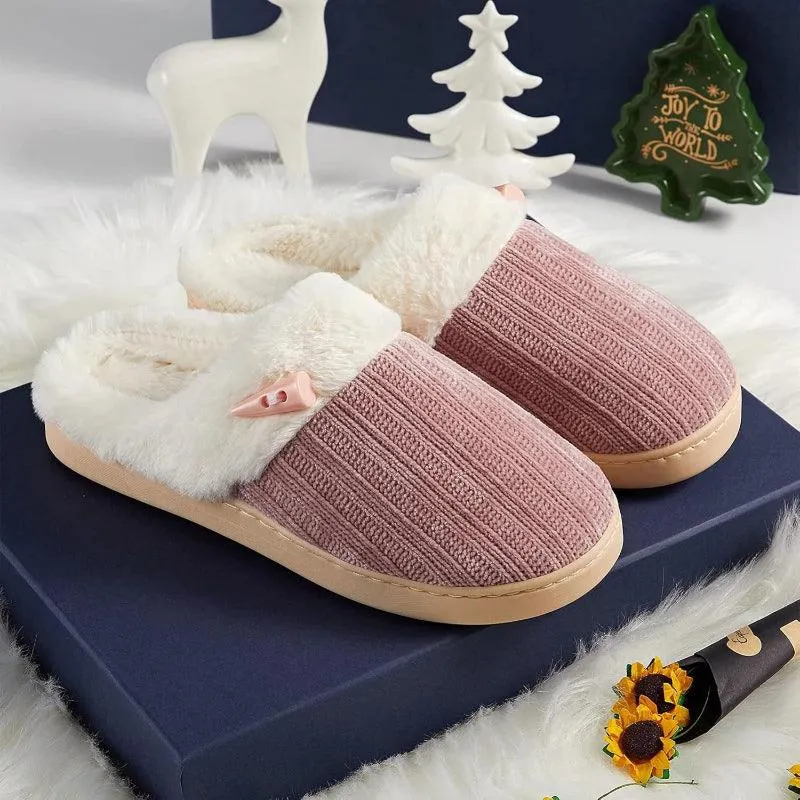 Comfy Memory Plush Slippers – Anti Skid and Cozy Warmth