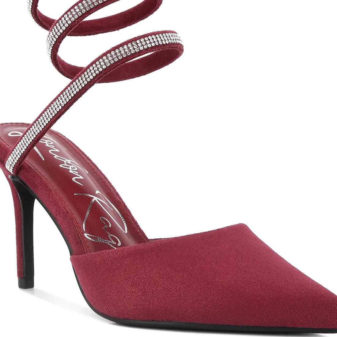 Elvira Rhinestones Embellished Sandals