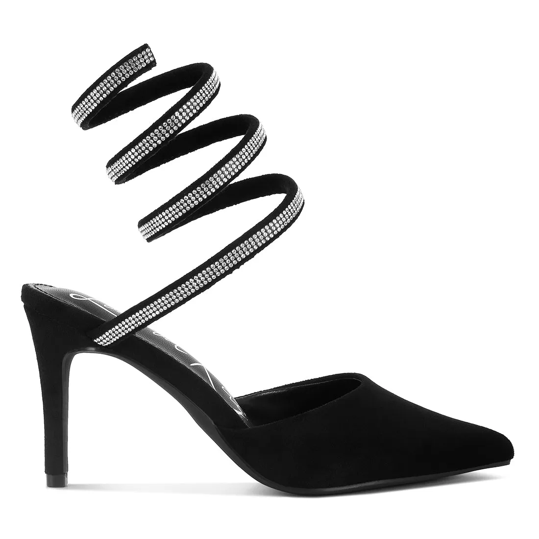 Elvira Rhinestones Embellished Sandals