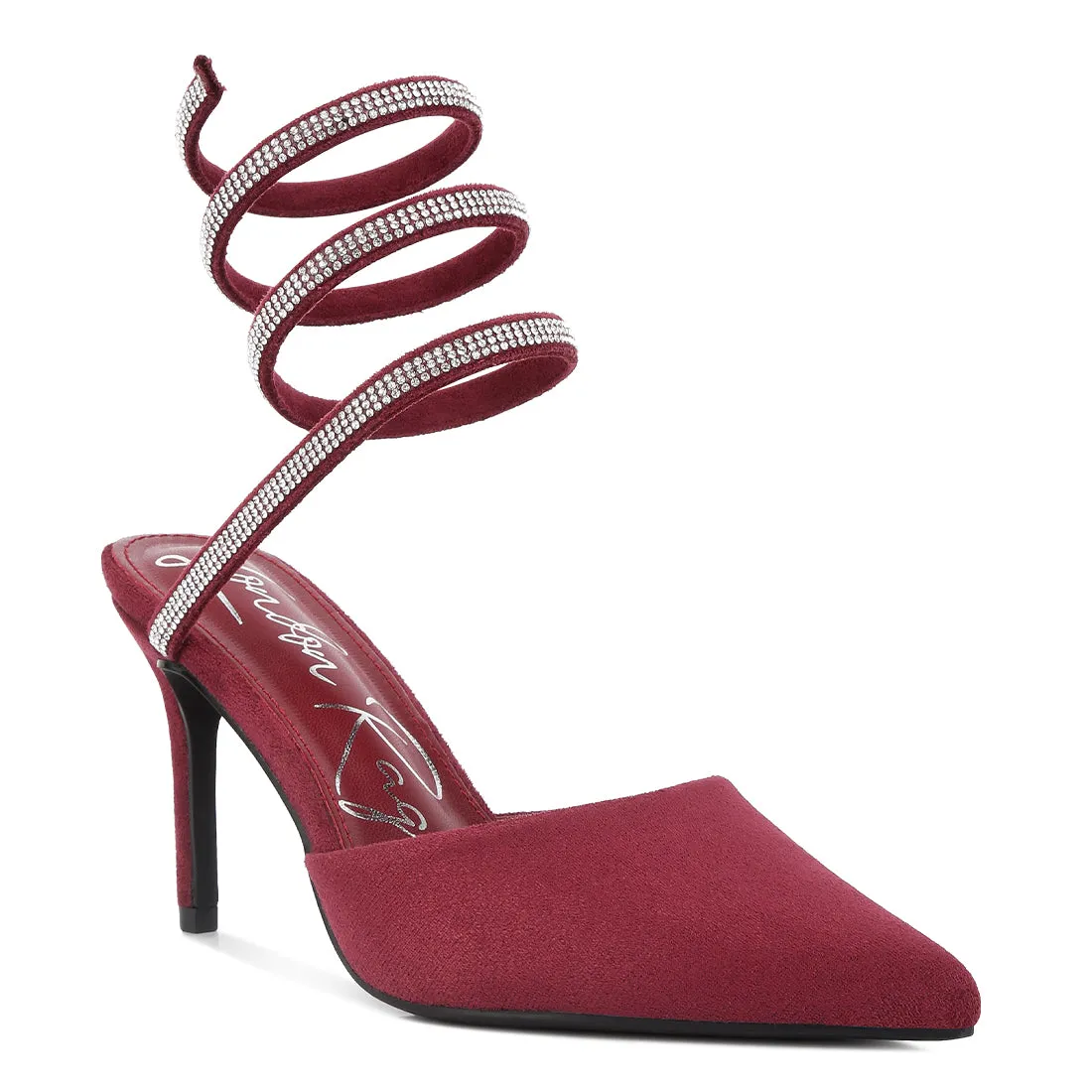 Elvira Rhinestones Embellished Sandals