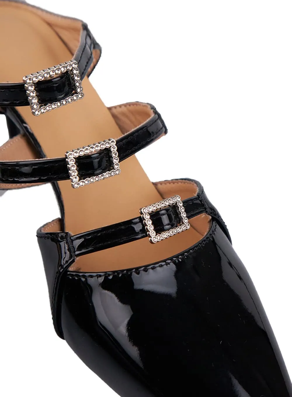 Faux Leather Stiletto Heels CD420