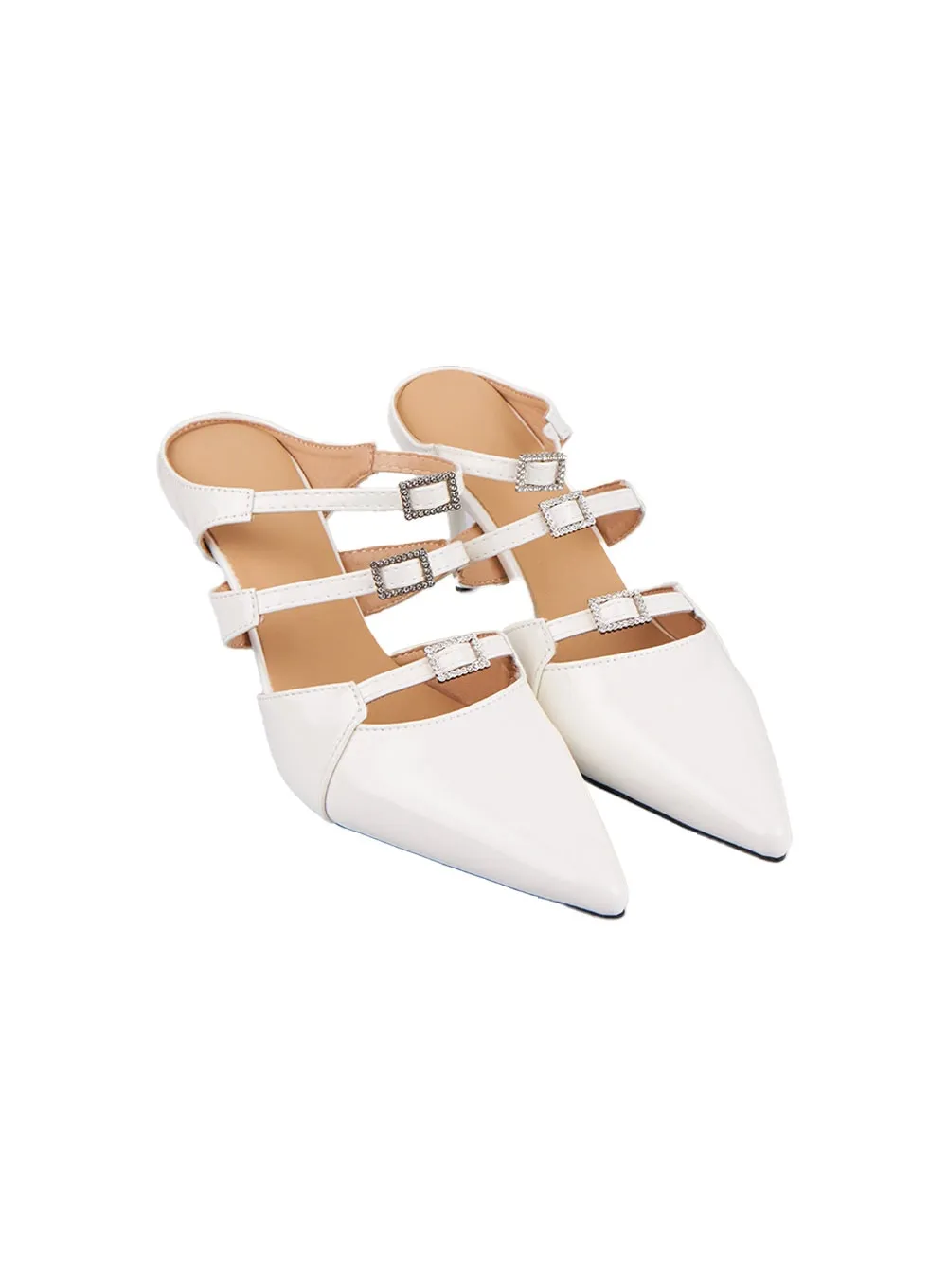 Faux Leather Stiletto Heels CD420
