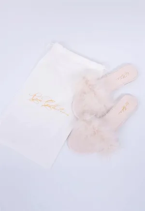 Feather Slipper, Champagne