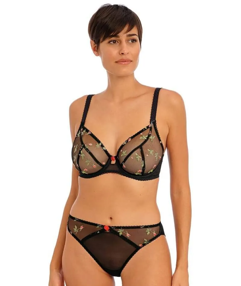 Freya Rose Blossom Brief - Black