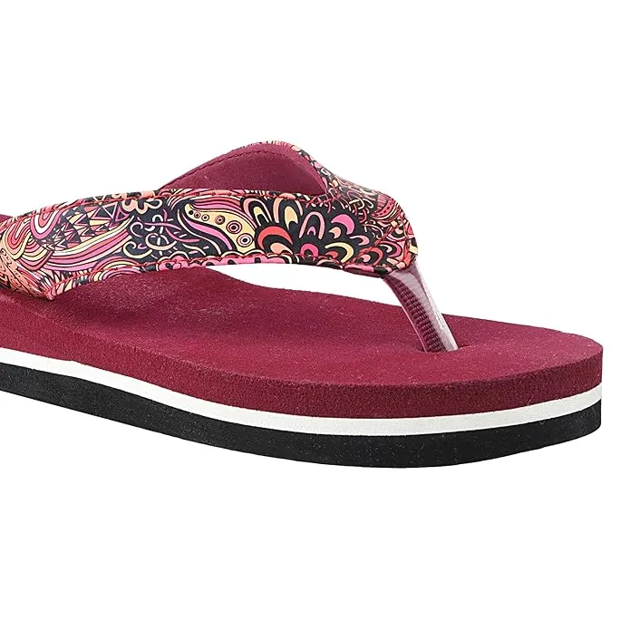 Fuel Comfortable Bela Slippers for Women's (MAROON)