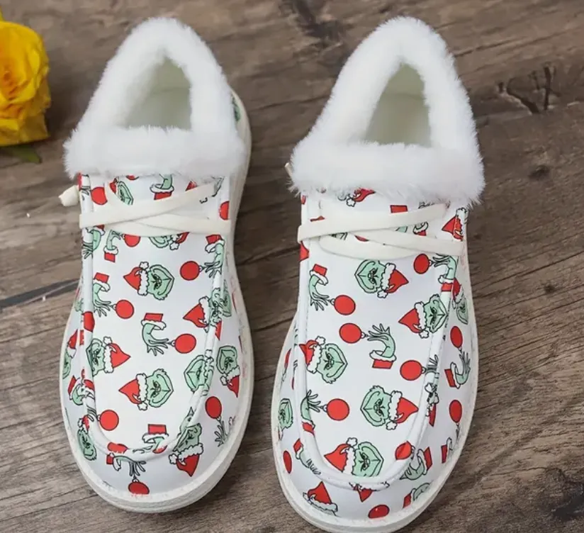 Grinch Christmas Shoes (Hey Dude style!)