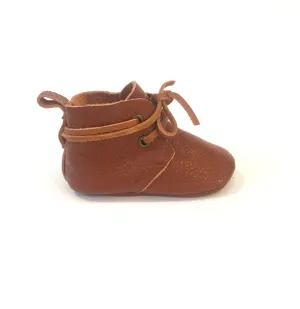 Harry Leather Laced Ankle Boots - Brown