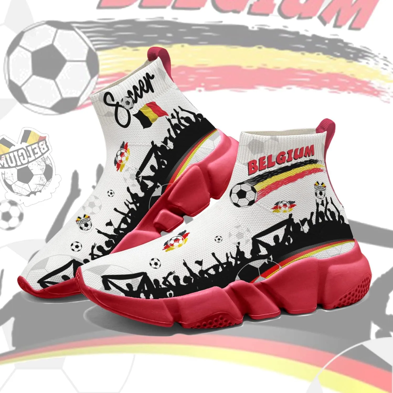 Hetios World Cup Painted Shoes Men's Sneakers Commemorative Running Shoes