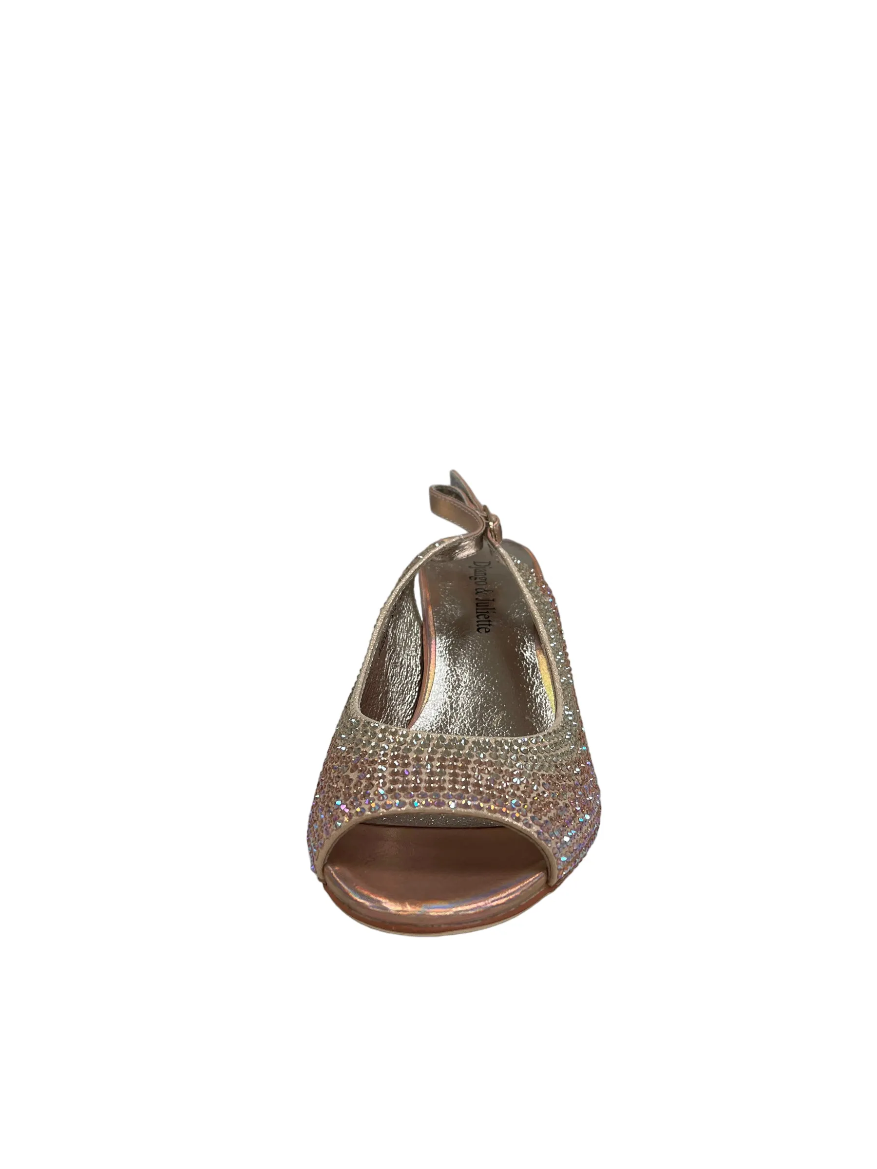 Kerry Leather Dress Heels - Rose/Gold Multi