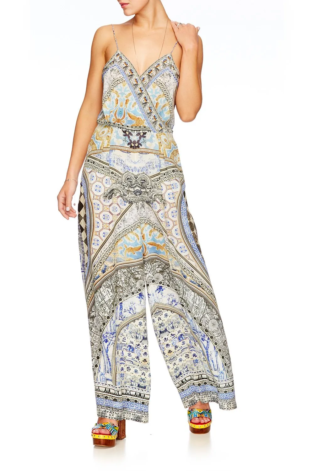 LOW V CROSS FRONT JUMPSUIT LOST IN A DREAM