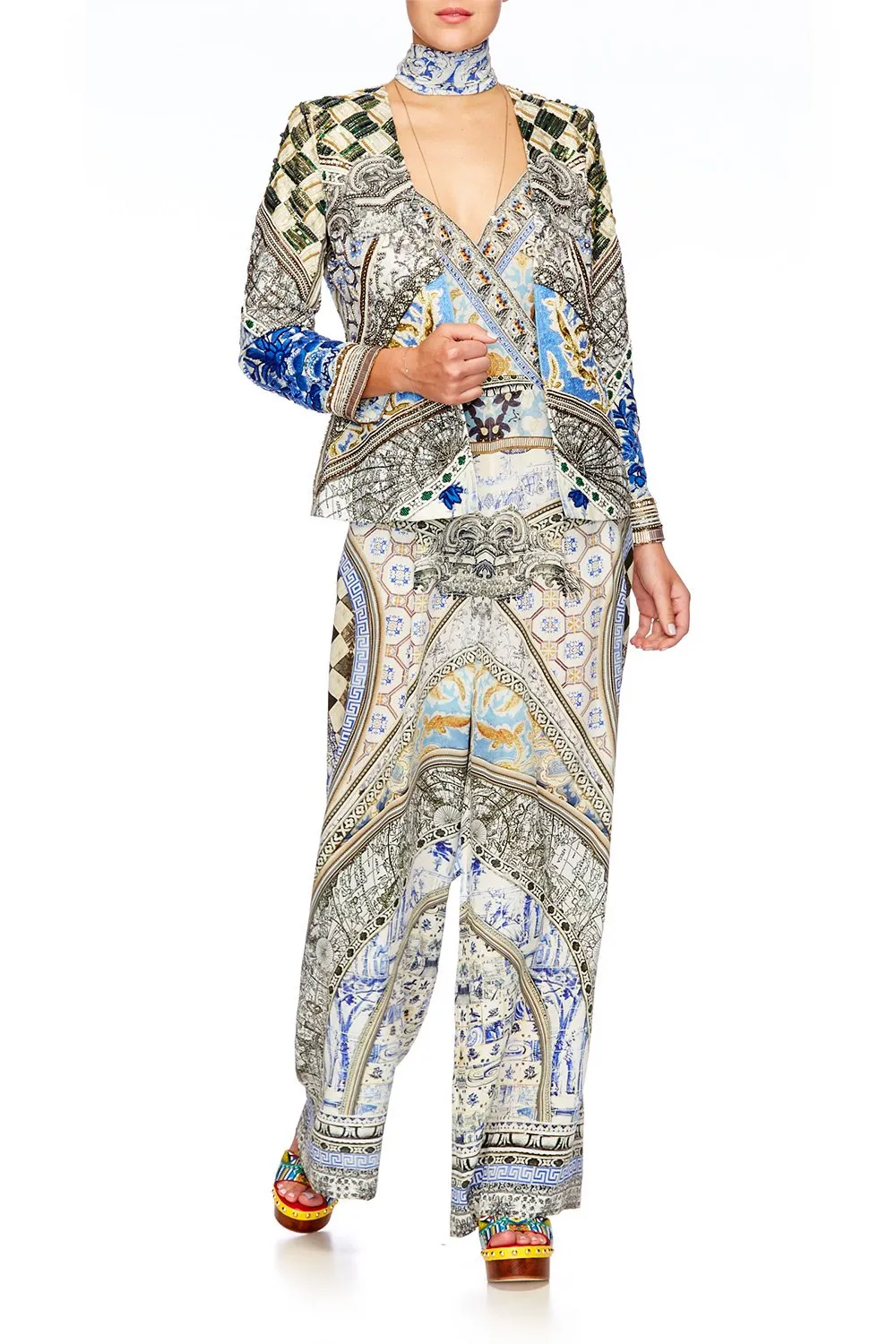 LOW V CROSS FRONT JUMPSUIT LOST IN A DREAM