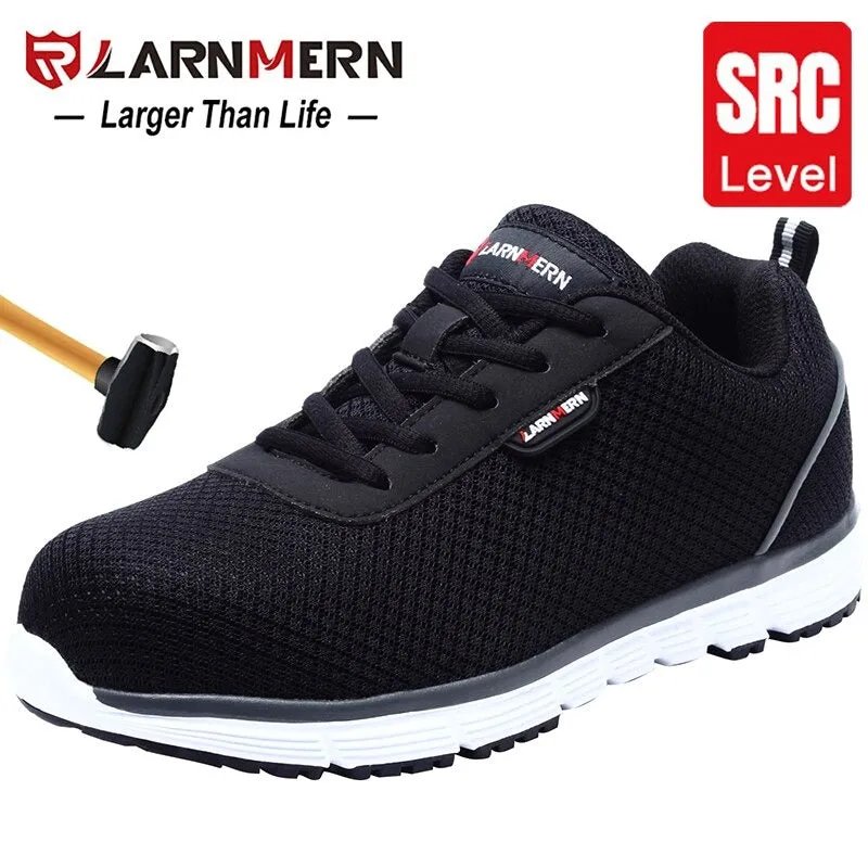 Men Steel Toe Work Safety Shoes Lightweight Breathable Smashing Non Slip Reflective Casual Sneaker