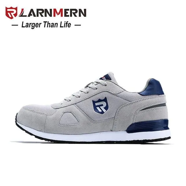 Men Steel Toe Work Safety Shoes Lightweight Breathable Smashing Non Slip Reflective Casual Sneaker