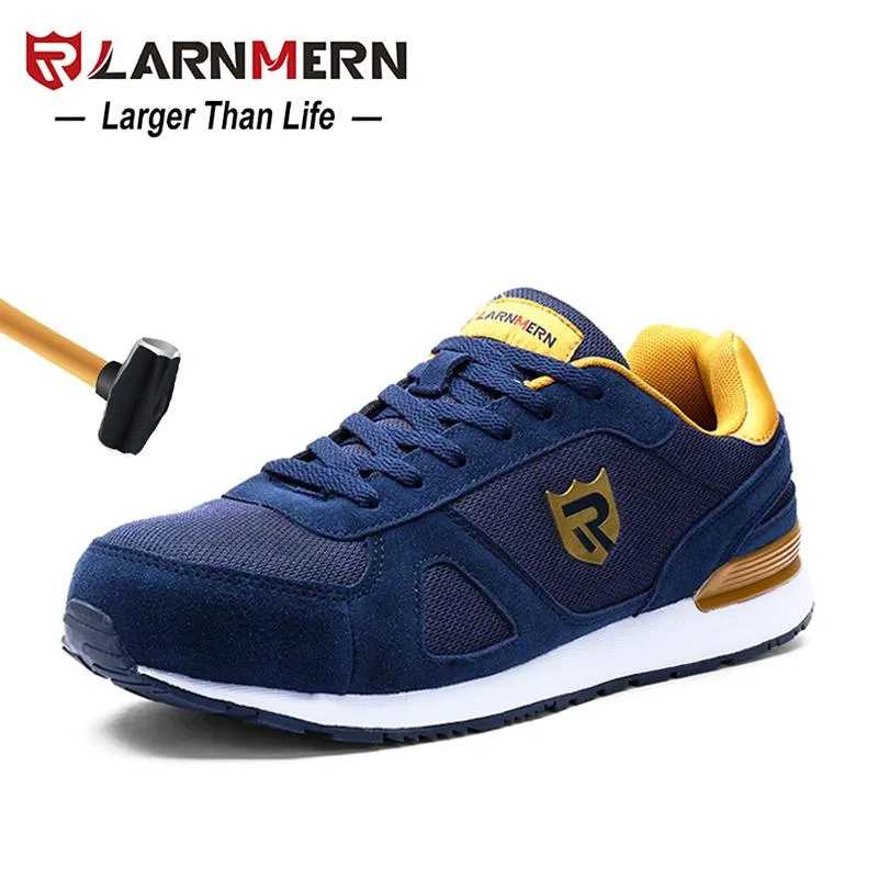 Men Steel Toe Work Safety Shoes Lightweight Breathable Smashing Non Slip Reflective Casual Sneaker