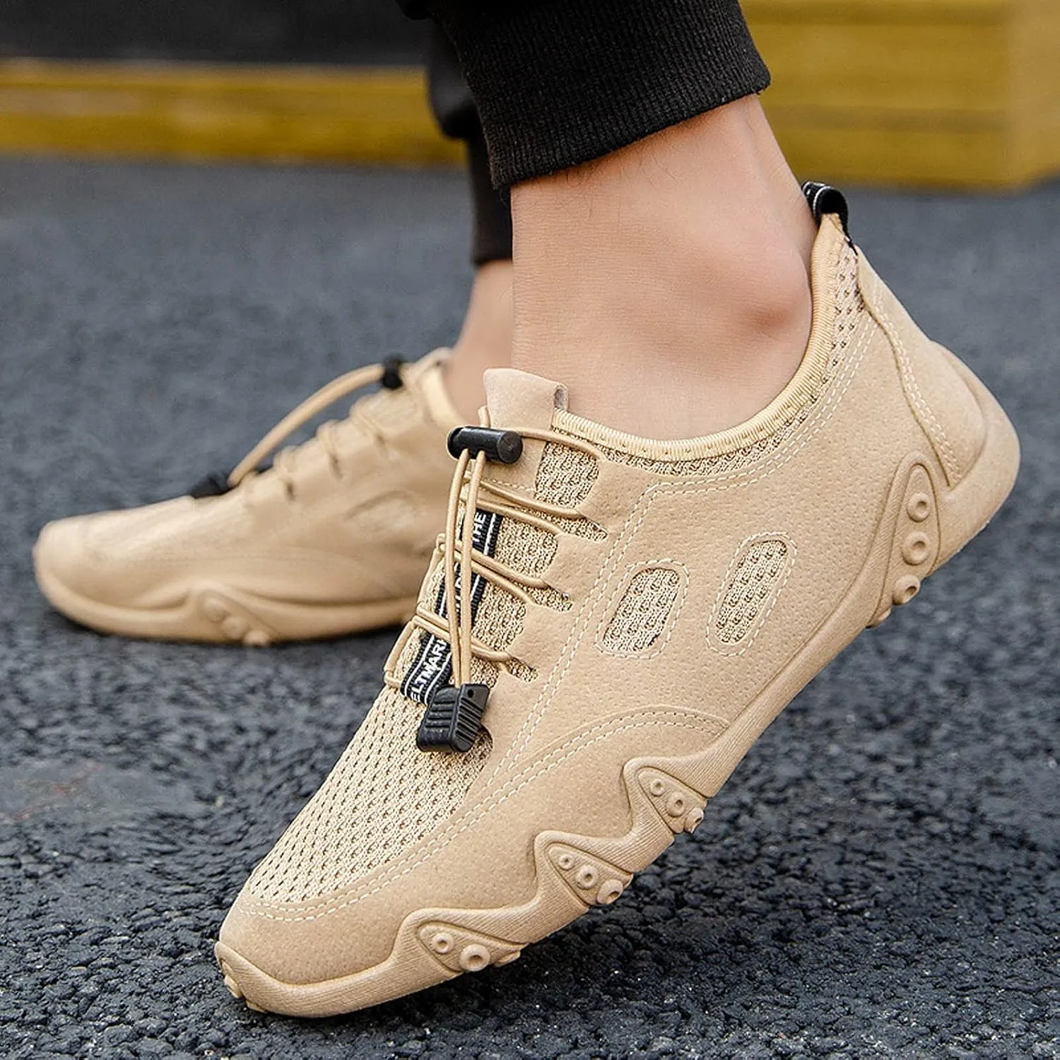 Mens Lightweight Minimalist Shoes Recovery Air Athletic Running Tennis Shoe Arch Support Walking Shoes for Men