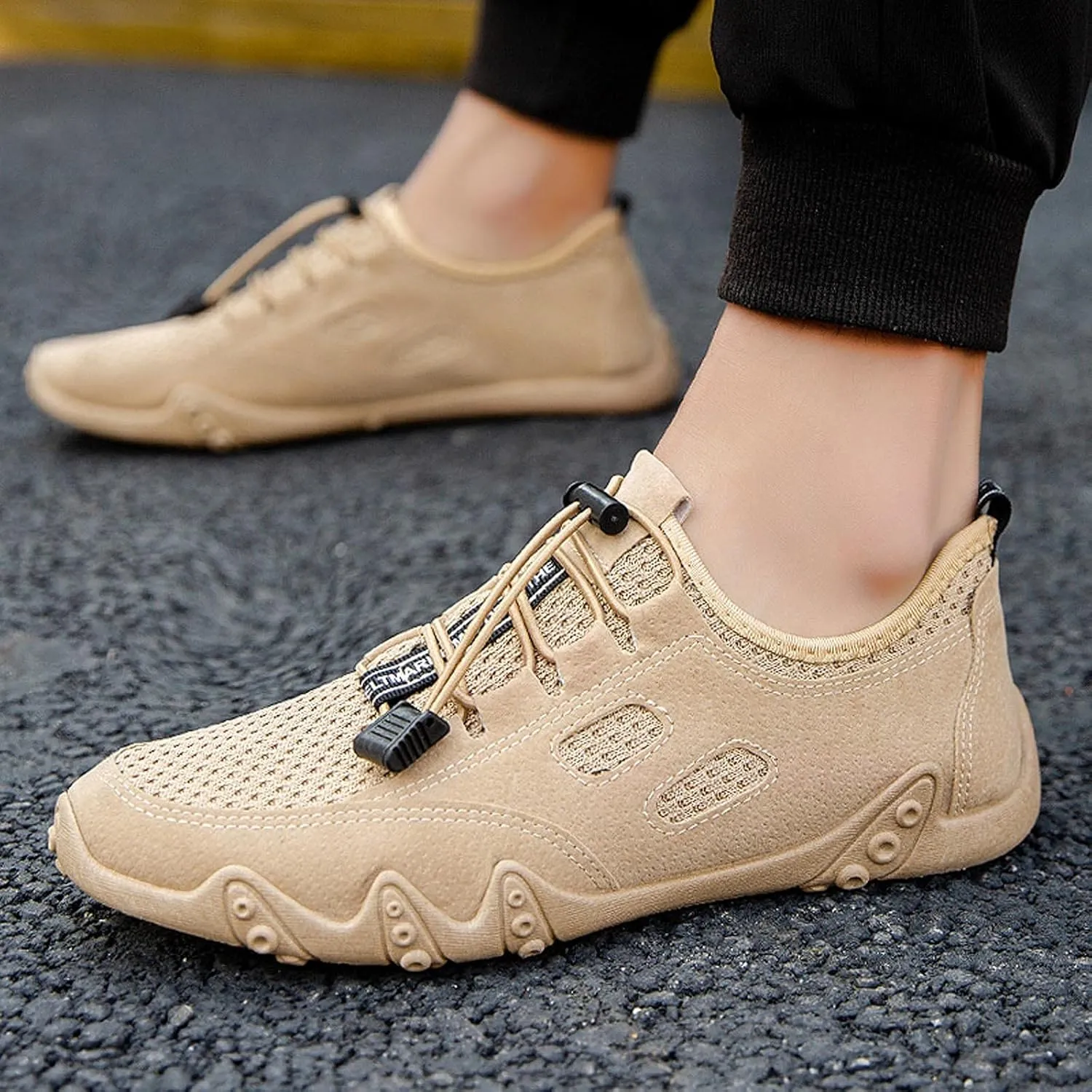 Mens Lightweight Minimalist Shoes Recovery Air Athletic Running Tennis Shoe Arch Support Walking Shoes for Men