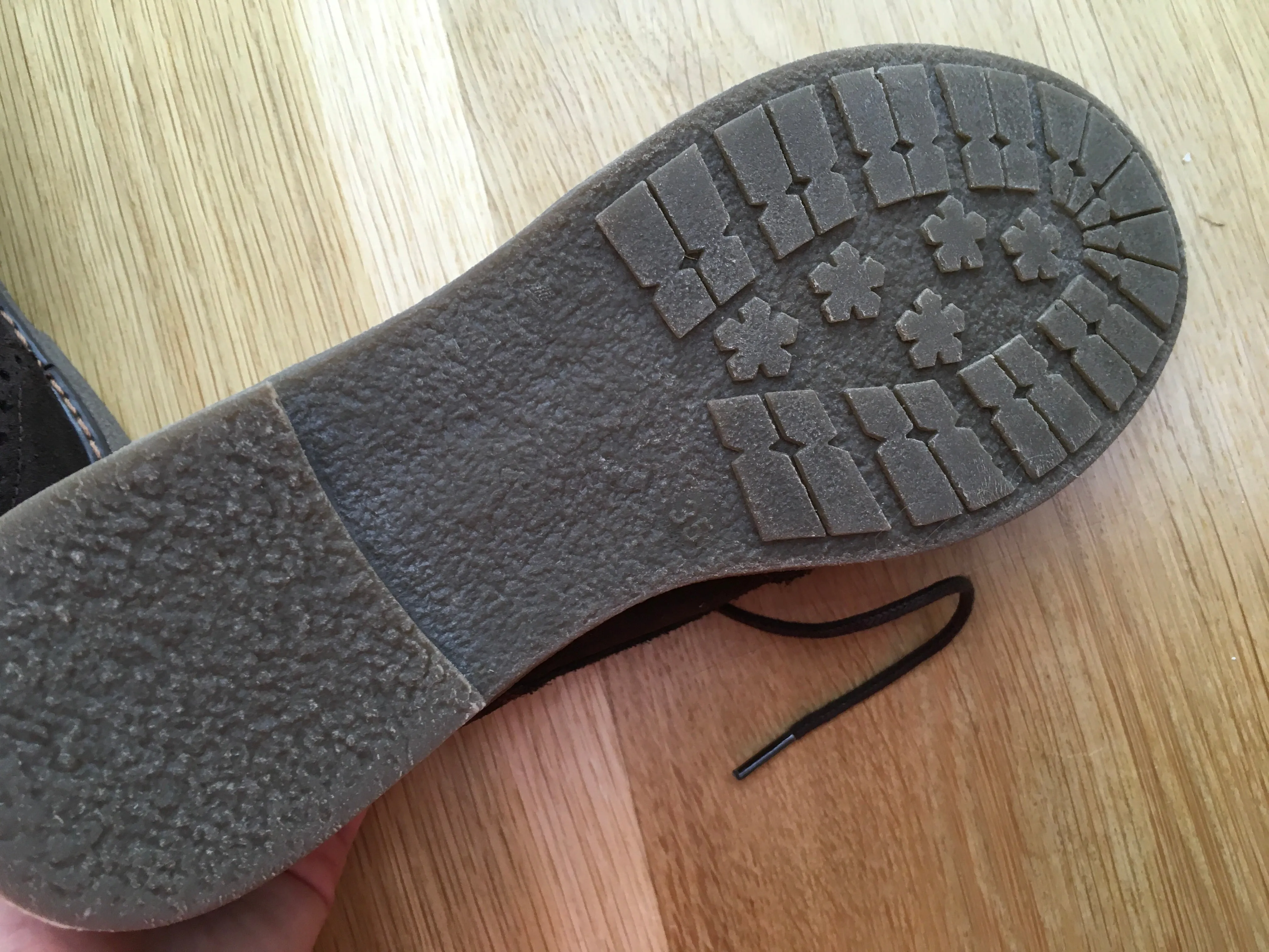 Papouelli London Suede Brown School Shoes Size 35 Boys Children