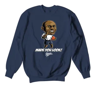 Retro 1 Midnight Navy Made You Look Shirt