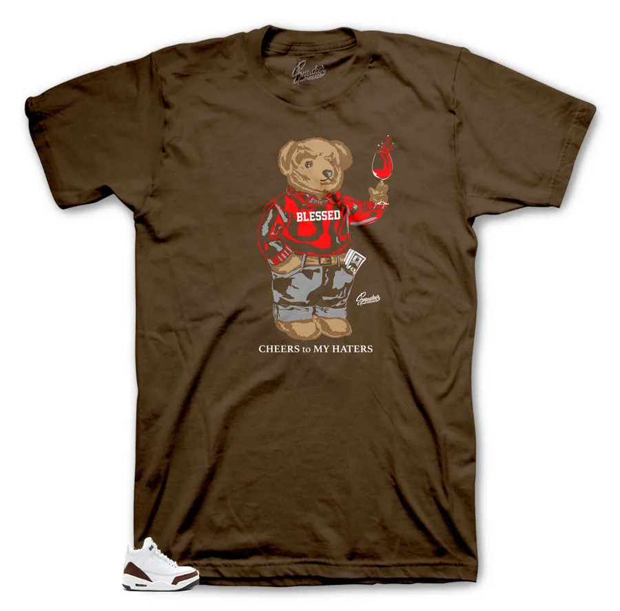 Retro 3 Mocha Cheers Bear Shirt