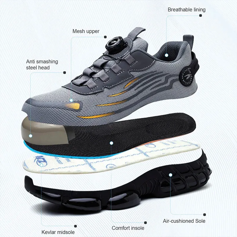 Rotating Button Safety Shoes