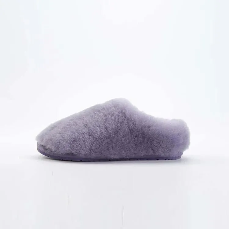 Top Quality Natural Sheepskin Fur Slippers - Genuine Wool Lining & Rubber Outsole