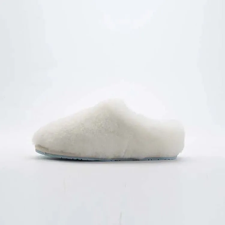 Top Quality Natural Sheepskin Fur Slippers - Genuine Wool Lining & Rubber Outsole