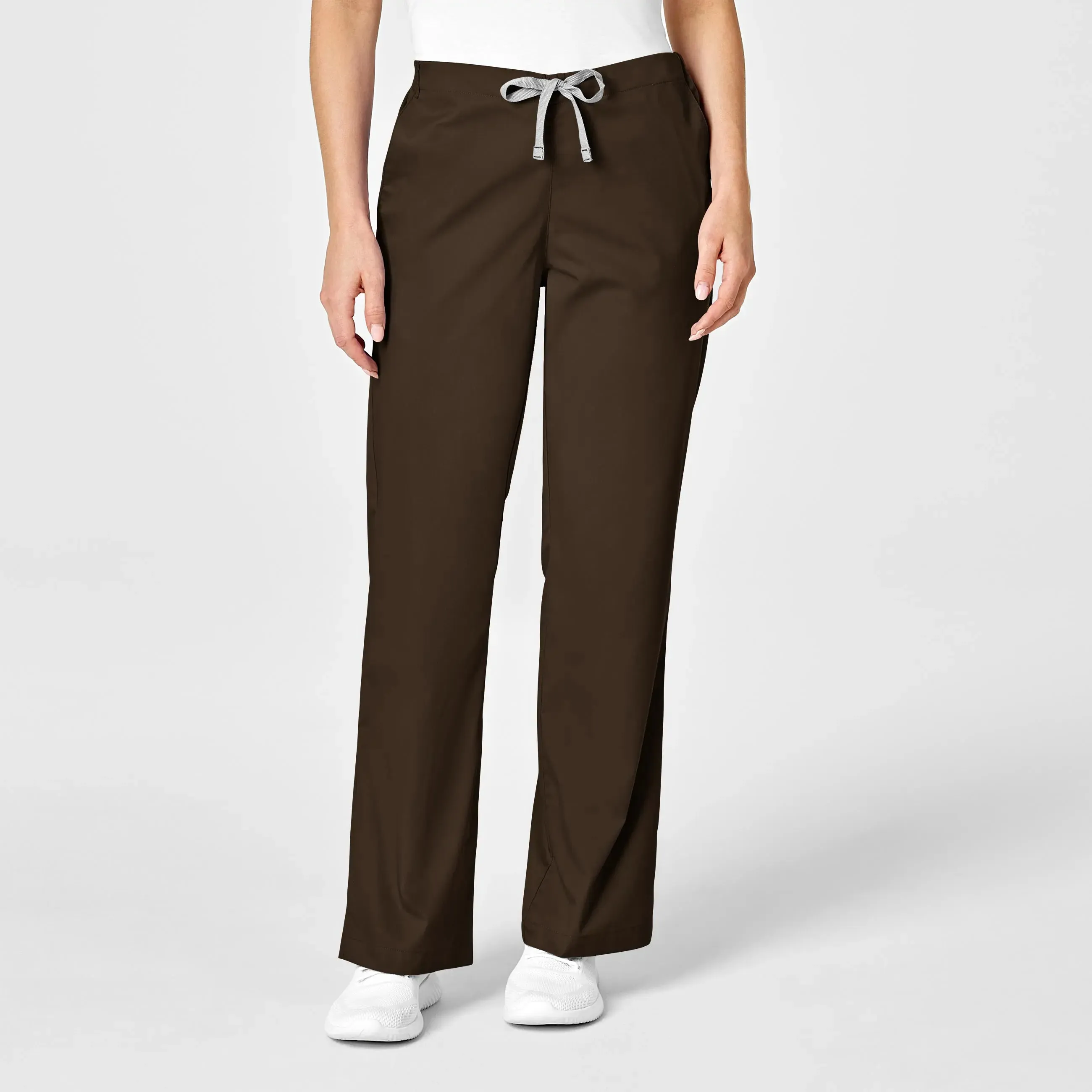 Wink Women's Flare Leg Scrub Pant - Chocolate