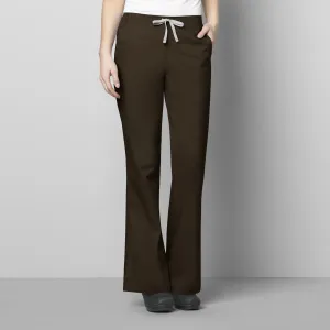 Wink Women's Flare Leg Scrub Pant - Chocolate
