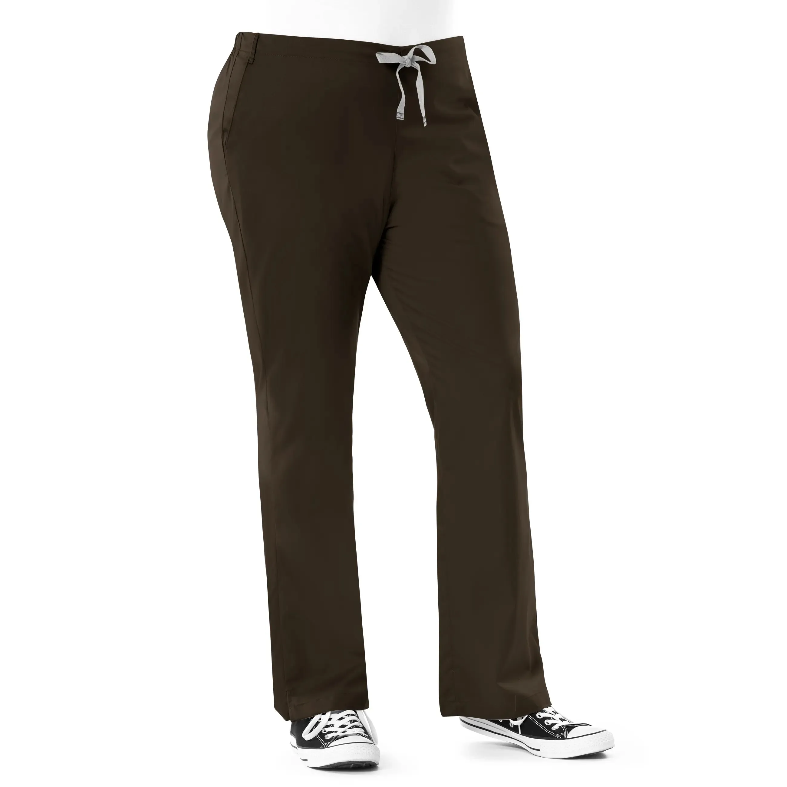 Wink Women's Flare Leg Scrub Pant - Chocolate